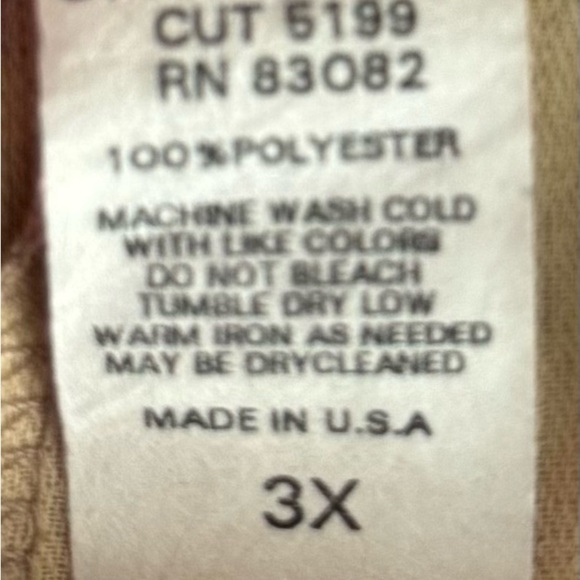 FIRST OPTION TOO Women’s Tan Floral Trees Sleeveless Blouse-PLUS 3X - Picture 3 of 8